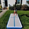 Air Track Tumbling Gymnastics Mat Inflatable 10ft 13ft 16ft 20ft Gym Tumble Mats 4 Inch Thickness for Home Use/Yoga/Training/Cheerleading/Water Fun with Electric Pump - Image 8