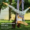 Gonex Aerial Yoga Swing Set, Yoga Hammock Sling Kit Fitness Inversion Swing Ceiling Hanging with Extension Straps and Instruction for Beginners Adults and Kids - Image 7