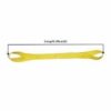 4" x 18' Polyester Lifting Sling Tow Strap Flat Eye & Eye 2PLY Vertical 11500 LBS Basket 23000 LBS Choker 9200 LBS - Image 2