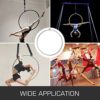 ZEZYXUFM 36" Lyra Hoop Aerial Equipment Sets Single Tab Yoga Ring Dancing Circus Training - Image 7
