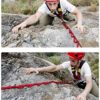 Geelife Daisy Chain Rope 2 pcs Looped Strong Strap 23 kN Climbing Lanyard Nylon Daisy Chains Multi Loop Aerial Yoga Webbing Sling 53 Inches - Image 7