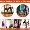 5.5 Yards Aerial Yoga Hammock Aerial Silks for Home Yoga Silk Hammock Set with Daisy Chain,Carabiner and Guide - Image 6