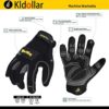 Men Work Gloves, Men Leather Gardening Gloves, 2 Pairs High Performance Working Gloves for Yard Work, Warehouse Job, Home Improvement, Flexible Breathable Design, Non-Slip Rough Grip (Large) - Image 3