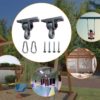 ABUSA Heavy Duty Green Swing Hangers Screws Bolts Included Over 5000 lb Capacity Playground Porch Yoga Seat Trapeze Wooden Sets Indoor Outdoor (4 Pack) - Image 4