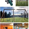 ABUSA Heavy Duty Green Swing Hangers Screws Bolts Included Over 5000 lb Capacity Playground Porch Yoga Seat Trapeze Wooden Sets Indoor Outdoor (4 Pack) - Image 8