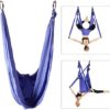 Tiiyee Aerial Yoga Hammock, Premium Aerial Silk Fabric Yoga Swing Hand Stand Fitness Anti Gravity Inversion Tool Yoga Starter Kit for Beginners Adults Kids - Image 4