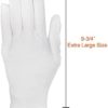 Paxcoo 12 Pairs XL White Cotton Gloves for Dry Hand Moisturizing Cosmetic Eczema Hand Spa and Coin Jewelry Inspection - Image 3
