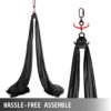 HUACHEN-LS Yoga Hammock Aerial Silk 2.8X10M for Aerial Yoga Flying Home Gym Anti-Gravity Fitness Practice Soft Durable Polyester Silk (Color : Pink, Size : 1) - Image 7