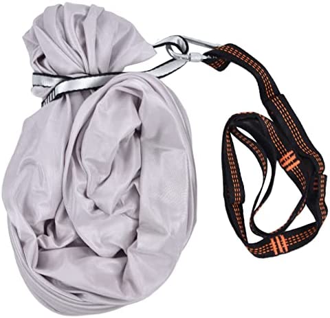 FTVOGUE Aerial Yoga Hammock 39.4 x 110.2inch Safe Breathable Relieve Pain Children's Elastic Hammock for Yoga Children Use Yoga Inversion Exercises(Grey) - Image 3