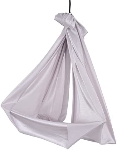 FTVOGUE Aerial Yoga Hammock 39.4 x 110.2inch Safe Breathable Relieve Pain Children's Elastic Hammock for Yoga Children Use Yoga Inversion Exercises(Grey) - Image 6