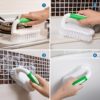 Amazer Scrub Brush Comfort Grip & Flexible Stiff Bristles Heavy Duty for Bathroom Shower Sink Carpet Floor - Pack of 2 (Green+Green) - Image 7