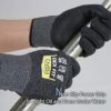DEX FIT Level 5 Cut Resistant Gloves Cru553, 3D Comfort Stretch Fit, Power Grip, Durable, Thin, Touchscreen, Washable, Black Grey L (9) 1 Pair - Image 4
