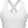 RUNNING GIRL Sports Bra for Women, Criss-Cross Back Padded Strappy Sports Bras Medium Support Yoga Bra with Removable Cups - Image 6