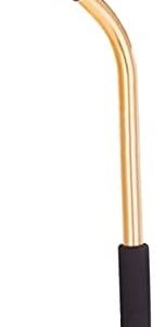 Rocky Mountain Goods 18” Watering Wand with 9 Spray Patterns - Durable Aluminum Garden Hose Sprayer Nozzle with ON / OFF Valve - Ergo Foam Grip - Attachment Sprayer for Hard to Reach Watering (Gold)