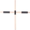 2 Pcs Wooden Yoga Pole Stick Buckle Open Shoulder Beauty Back Posture Corrector Multipurpose Stick Yoga Sticks Stretching Tool Humpback Correction Sticks for Spine, Back, Neck, Clavicle - Image 4