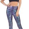 DOP DOVPOD Women's High Waisted Yoga Pants with Pockets Pattern Workout Sports Runnning Athletic Leggings - Image 5