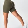 YEOREO Shorts for Women Seamless Scrunch 7.5" Short Gym Active Workout Biker Shorts - Image 2