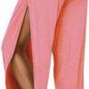 fitglam Women's High Slit Harem Yoga Pants Loose Fit Lounge Beach Pants - Image 3