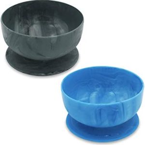 ChooMee Silicone Baby Suction Bowls | Non Slip Extra Strong Suction Base with Durable and Firm Bowl | Ideal for Infant and Toddler Baby Led Feeding | Small 2 CT
