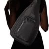 Vera Bradley womens Recycled Lighten Up Reactive Sling Backpacks, Black, One Size US - Image 6