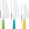 MAZYPO Kids Knife Set of 3 - Firm Grip, Serrated Safe Edges– Colorful Nylon Toddler Cooking Knives to Cut Fruits, Salad, Cake, Lettuce (Green/Yellow/Blue) - Image 2