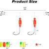 Dr.Fish 5 Pack Pompano Rigs Surf Fishing Rigs Snell Floats Fishing Beads Circle Hooks Saltwater Fishing Swivels Duo Lock Snaps - Image 5