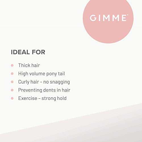 GIMME Bands Thick Fit Hair Ties | No Break Microfiber Thick Hair Elastics | Firm Yet Gentle Hold with No Snagging, Dents, or Breakage | Black Onyx - Image 5