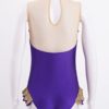 YUUMIN Girls Cosplay Circus Trapeze Artist Costume Kids Leotard with Cape Top Fancy Party Dress Up Role Play - Image 4