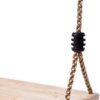 AIPINQI Climbing Rope Ladder for Kids, Wooden Swing Seat, Wooden Trapeze Bar with Rings, Wooden Swing Set for Tree Outside Backyard - Image 6