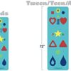 Chi Universe, Phresh Chi Adult/Tween Yoga Mat in Aqua for Exercise, Meditation, Fitness, Wellness - Easy to Learn Mats for All Levels with Free App Games, Fun Activities & Poster - 72” x 24” x 5mm - Image 3