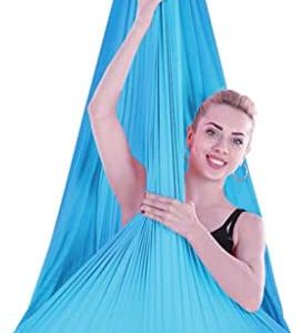 BPDVYRN Aerial Yoga Hammock - Aerial Silk Swing Kit - Ceiling Mount Accessories - Sensory Swing - Antigravity Ceiling Hanging Yoga Sling - Inversion Hammock for Beginners & Advanced