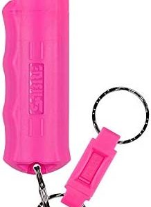 SABRE RED Flip Top Pepper Gel with Key Ring – Gel is Safer – Maximum Strength OC Spray, Durable Hard Case, Easier to Use, Finger Grip for Accurate Aim, 12-Foot (4M) Range, 25 Bursts (5X Other Brands)