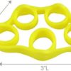 HOME-X Silicone Finger Exerciser, Grip Strength Trainer and Hand Exerciser, Silicone Finger Trainer and Hand Strengthener, Set of 2, 3" L x 1 ½" W x ¾" H, Red and Yellow - Image 4