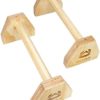 Ultra Fitness Wood Parallettes Set - 18 Inch Wooden Push Up Bar for L Sits, Jump Throughs, Handstand Pushups and Calisthenics - Image 8