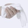 6 Pairs White Cotton Gloves for Inspection Cleaning Archive Photo Jewelry Silver Coin, Coyaho Work Gloves for Men Women Dry Hands Moisturizing SPA Eczema - Image 5