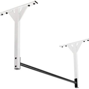Ultimate Body Press Wall or 9ft Ceiling Mount Pull Up Bar, white (WMPL-SE)