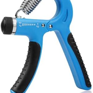 Jawflew Hand Grip Strengthener, Adjustable Resistance 11-132Lbs (5-60kg) Forearm Exerciser Finger Exerciser Non-Slip Gripper for Musicians Athletes and Hand Rehabilitation Exercising