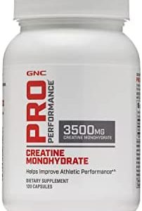 GNC Pro Performance Creatine Monohydrate 3500mg - 120 Capsules, Helps Improve Athletic Performance
