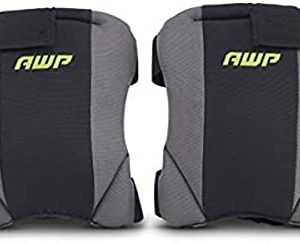 AWP Low-Profile Fabric Cap Work Knee Pads | Non-Marring, Non-Scratching All-Day Comfort Knee Pads | One Size
