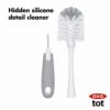 OXO Tot Bottle Brush with Nipple Cleaner and Stand, Gray - Image 3