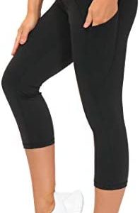 THE GYM PEOPLE Thick High Waist Yoga Pants with Pockets, Tummy Control Workout Running Yoga Leggings for Women