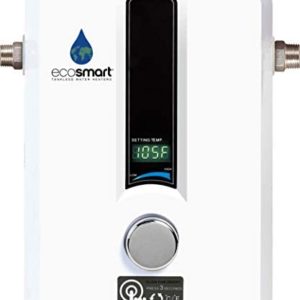 Ecosmart ECO 8EcoSmart 8 KW Electric Tankless Water Heater, 8 KW at 240 Volts with Patented Self Modulating Technology, White