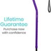 Vive Quad Cane - Walking Stick for Men and Women - Lightweight Adjustable Staff - Comfortable Right and Left Hand Grip for Stability Support - Four Prong Sturdy Aluminum Travel Aid - 4 Tip - Image 7