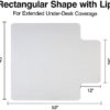 Staples 567298 45-Inch X 53-Inch Low Pile Carpet Chair Mat Lip - Image 5