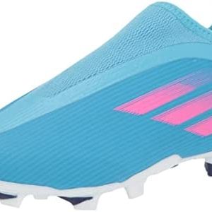 adidas Unisex-Child X Speedflow.3 Laceless Firm Ground Soccer Shoe