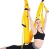 XIAOF-FEN Home Exercise Equipment Anti-Gravity Yoga Hammock Fabric Yoga Flying Swing Aerial Traction Device Yoga Hammock Set Fitness Equipment for Pilates Training - Image 3