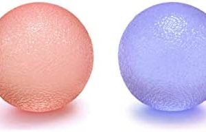 Youri Soul Hand Stress Balls - Hand Therapy Balls - Hand Grip Balls - Hand Squeeze Balls for Stress Relief, Arthritis Pain Relief, Strengthening Therapy, Set of 2 color Squeeze Balls