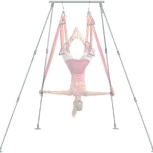 FEBTECH- Freestanding Yoga Stand - Support up to 550 LBs- Perfect Stand for Hooks, Hammocks, Silk, Lyra, Punching Bag
