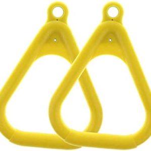 Swingset Playground Trapeze Rings Yellow Swingset Trapeze Rings Swing Accessories