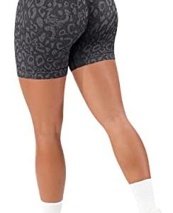 SUUKSESS Women Seamless Booty Shorts Butt Lifting High Waisted Workout Shorts